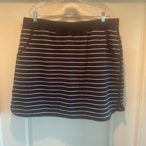 Striped Navy and White Women's Skort 1X
